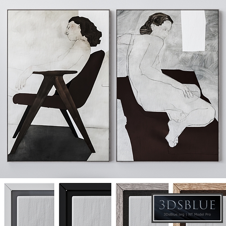 Set of large wall paintings 1842