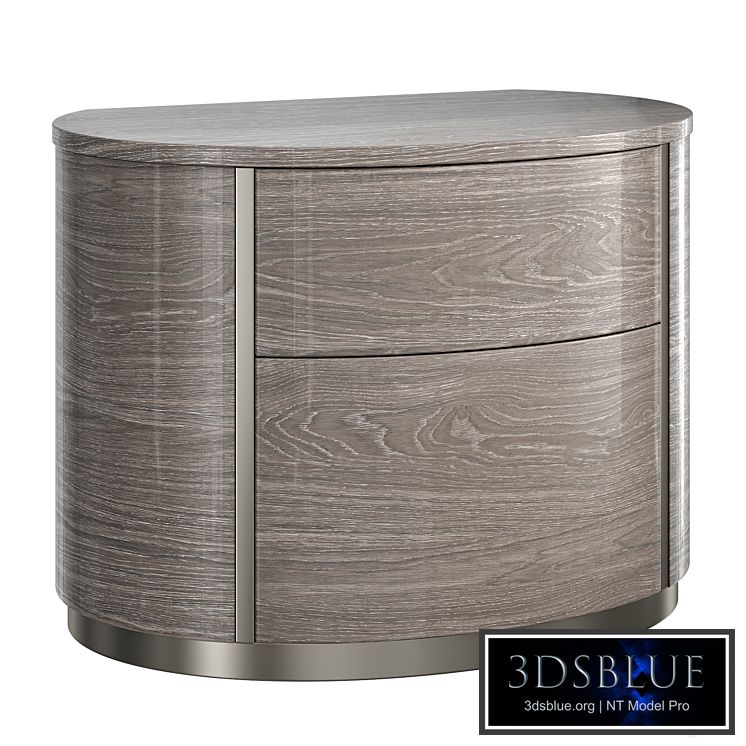 Bedside table Camelgroup Round silver