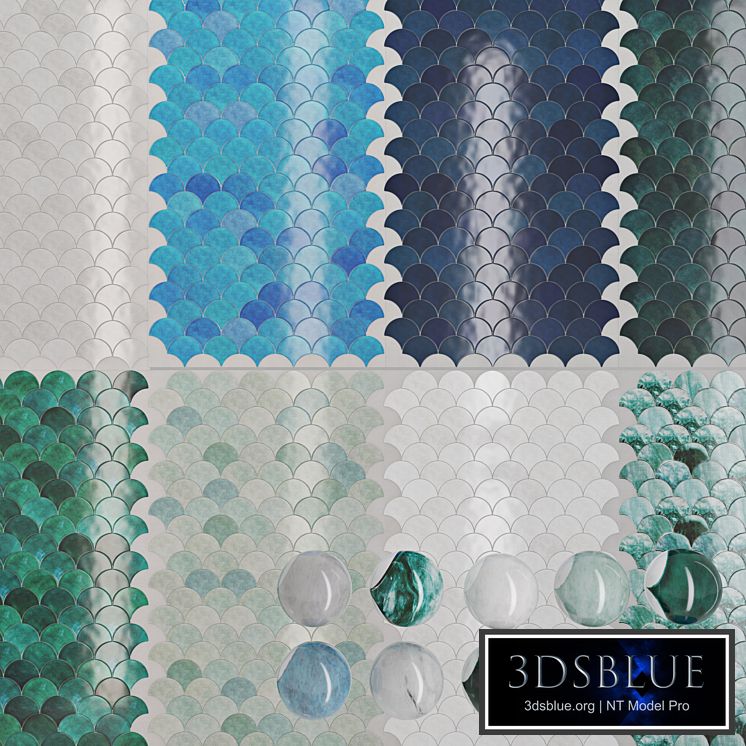 Pentaceramica fish scale tiles