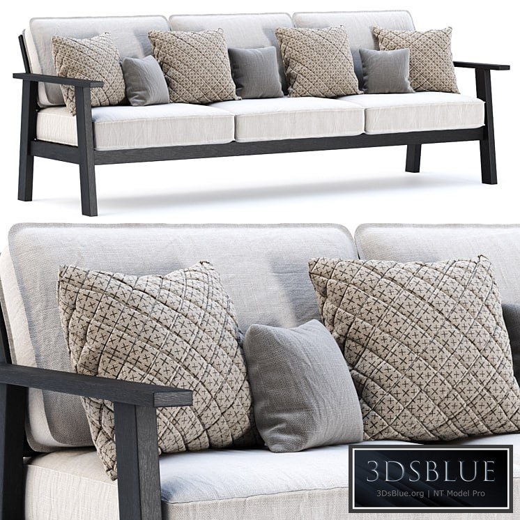 Jack garden three-seater sofa / Three-seater garden sofa