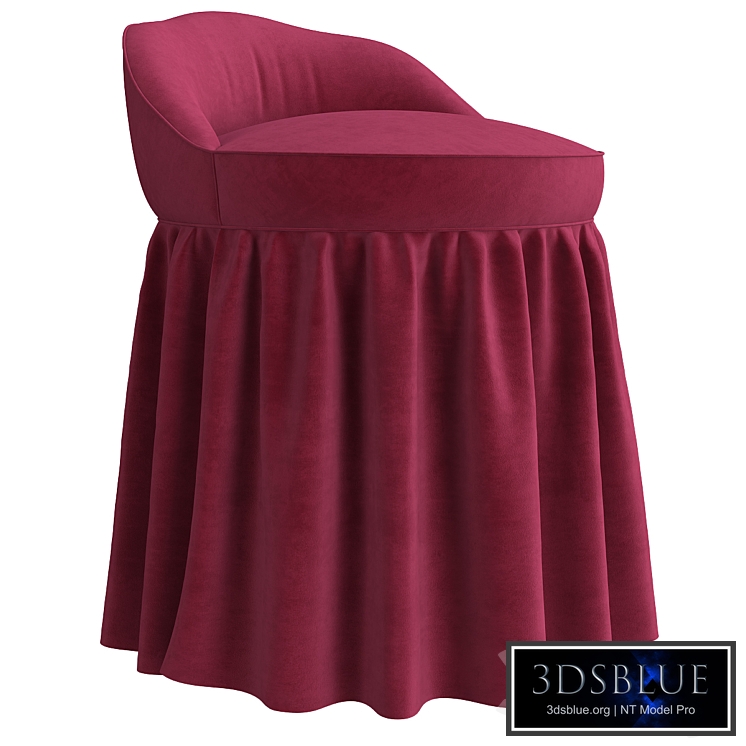 Monogrammed Slipcovered Swivel Stool Ballard Designs