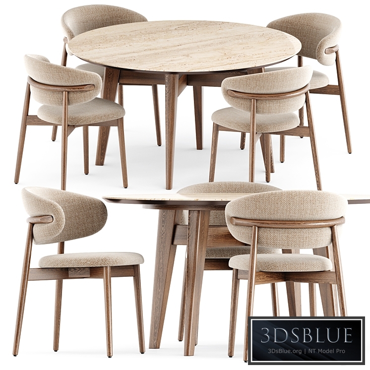 Oleandro chair and Abrey table by Calligaris