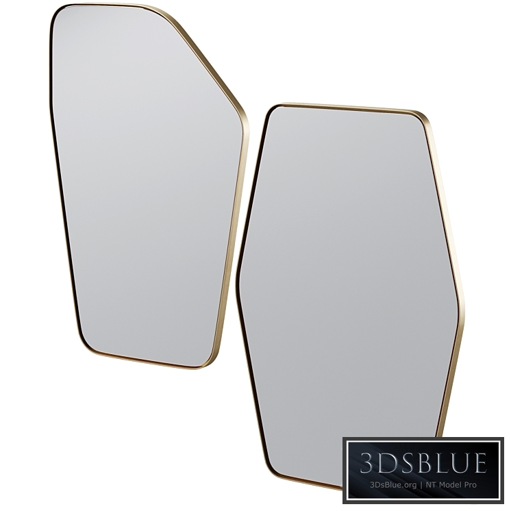 Wall Mirror Shape Brass by Kare Design