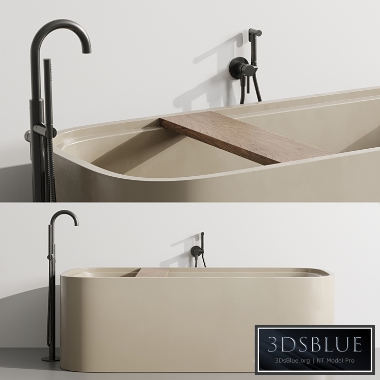 Cocoon Pb Bathtub by Fauset Omnires Y set