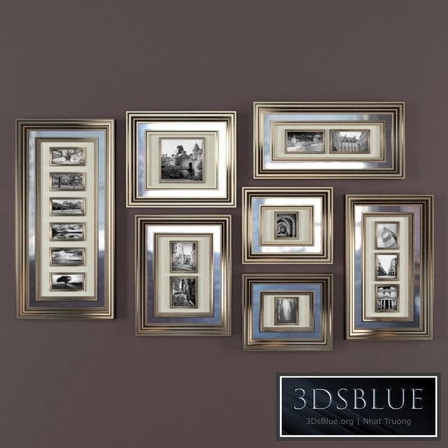 Baguettes Mirrored Collage Frame Gallery