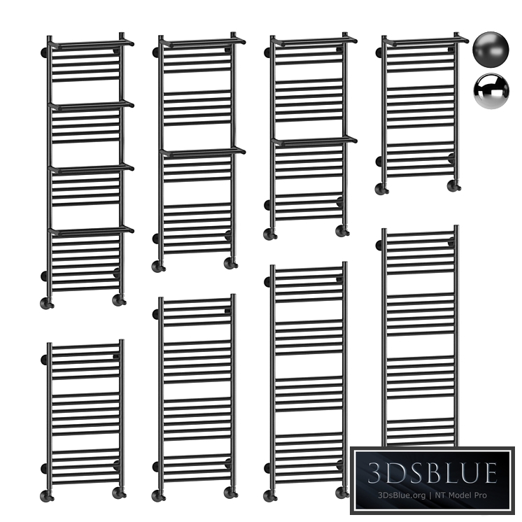 Water heated towel rail Terminus Aurora