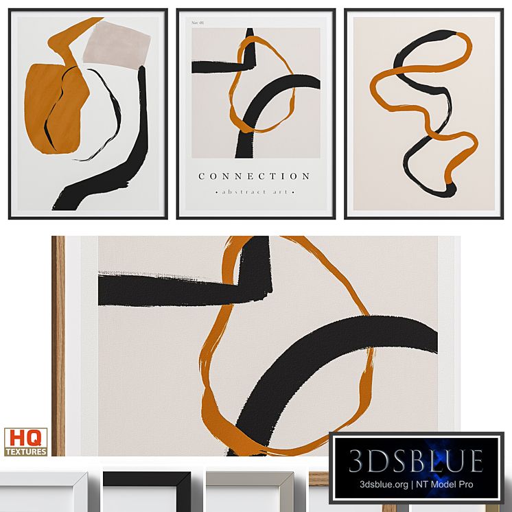 Minimalist Abstract Neutral Wall Art P-567