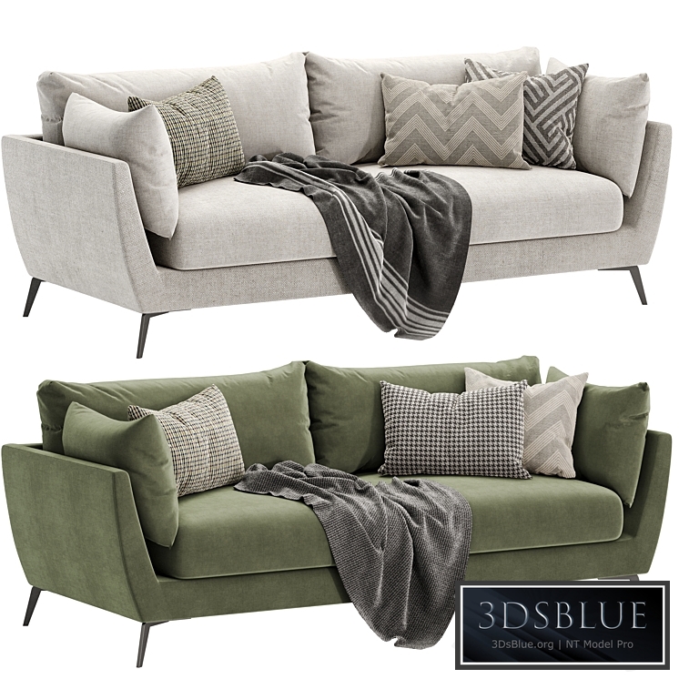 skyler 3 seater fabric sofa