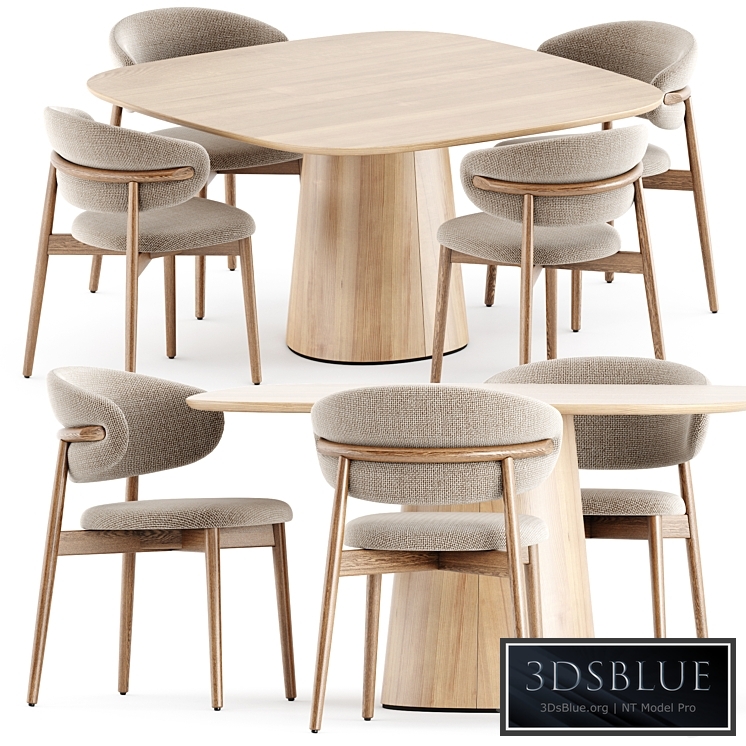 Oleandro chair by Calligaris and POV 462 table by Ton