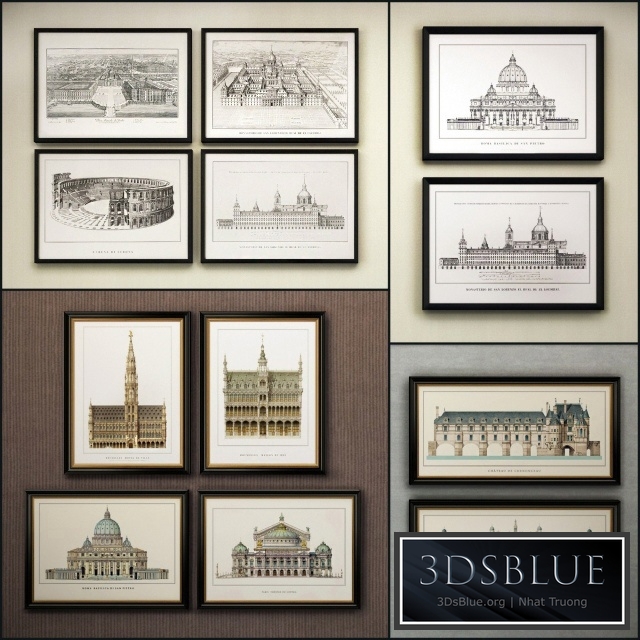 The picture in the frame: 17 piece (Collection 33) Architecture