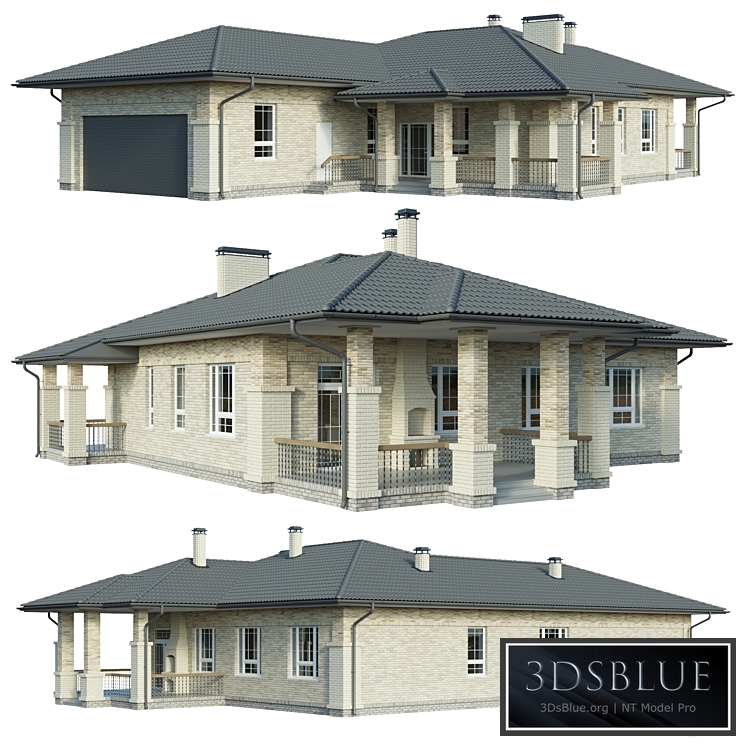 Country house with garage