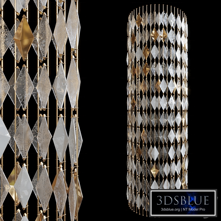 Decorative partition-screen Vargov Design (radius)