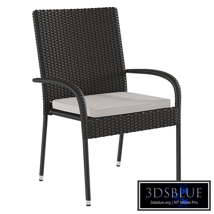 Rattan Outdoor Garden Chair Flash Furniture TW-3WBE073