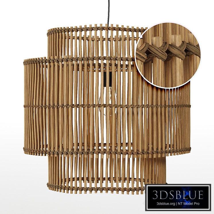 Haya bamboo ceiling light