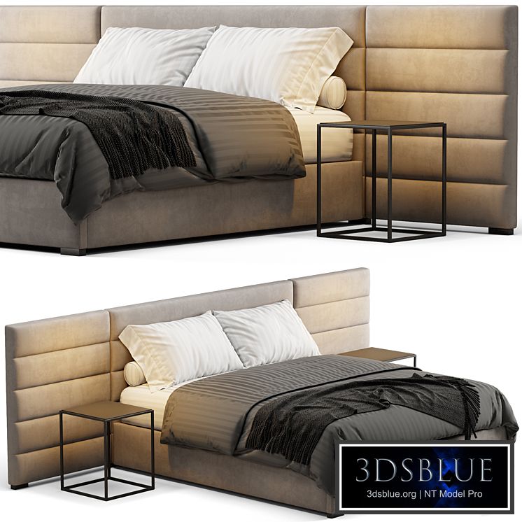 Modena Fabric Horizontal Extended Bed