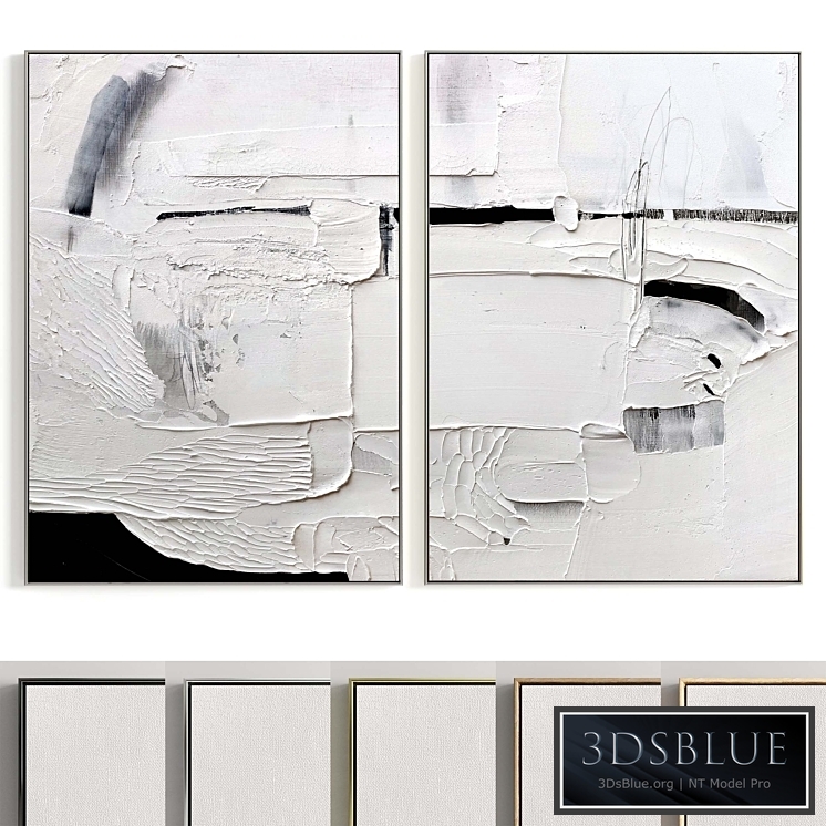 Plaster Two Photo Frame R-142