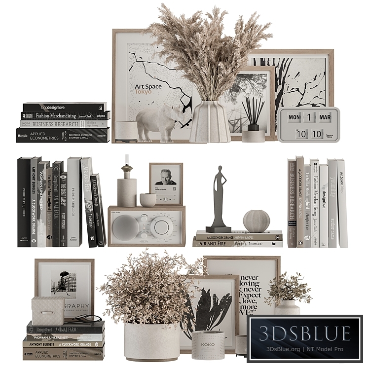 Decorative Set on Shelves and Decor objects - Set 12