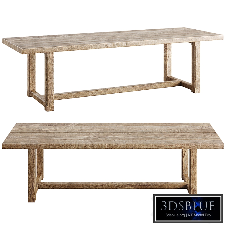 RH Cayden Campaign Dinning Table