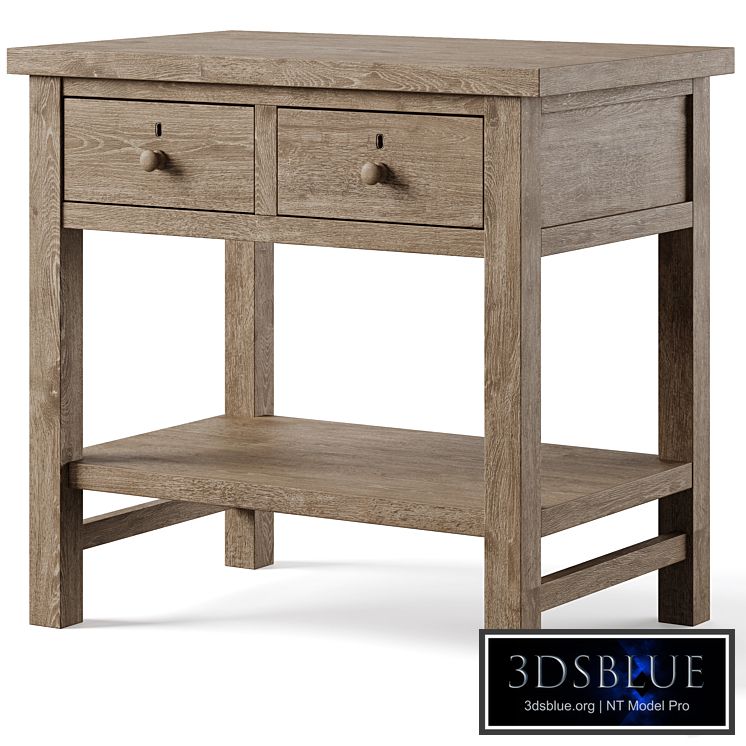 Farmhouse 28.5" 2-Drawer Nightstand by pottery barn