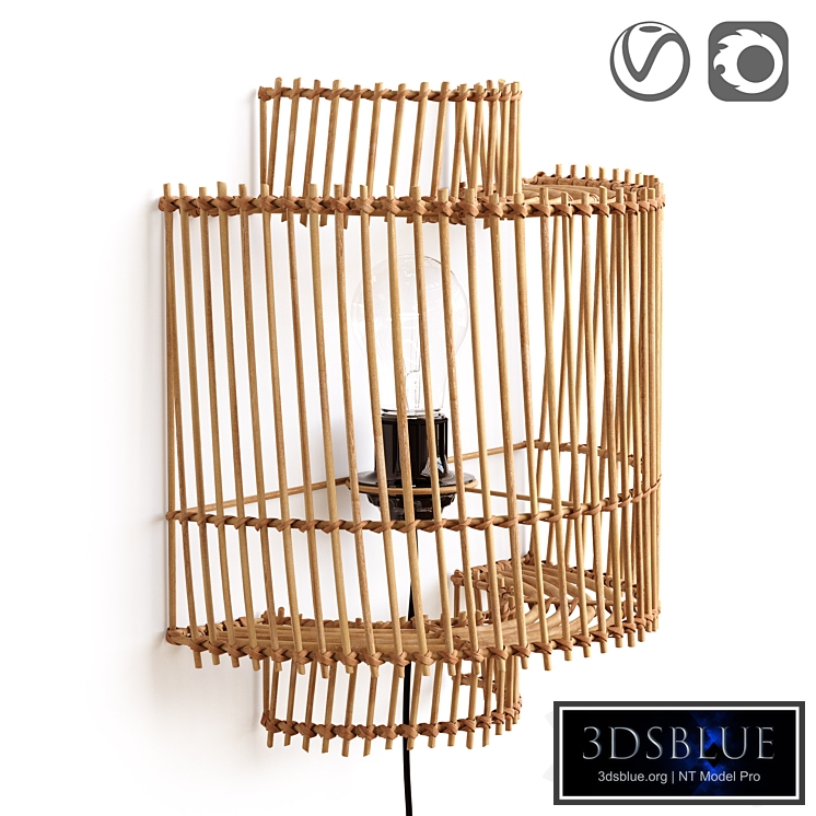 Rattan lampshade, Haya