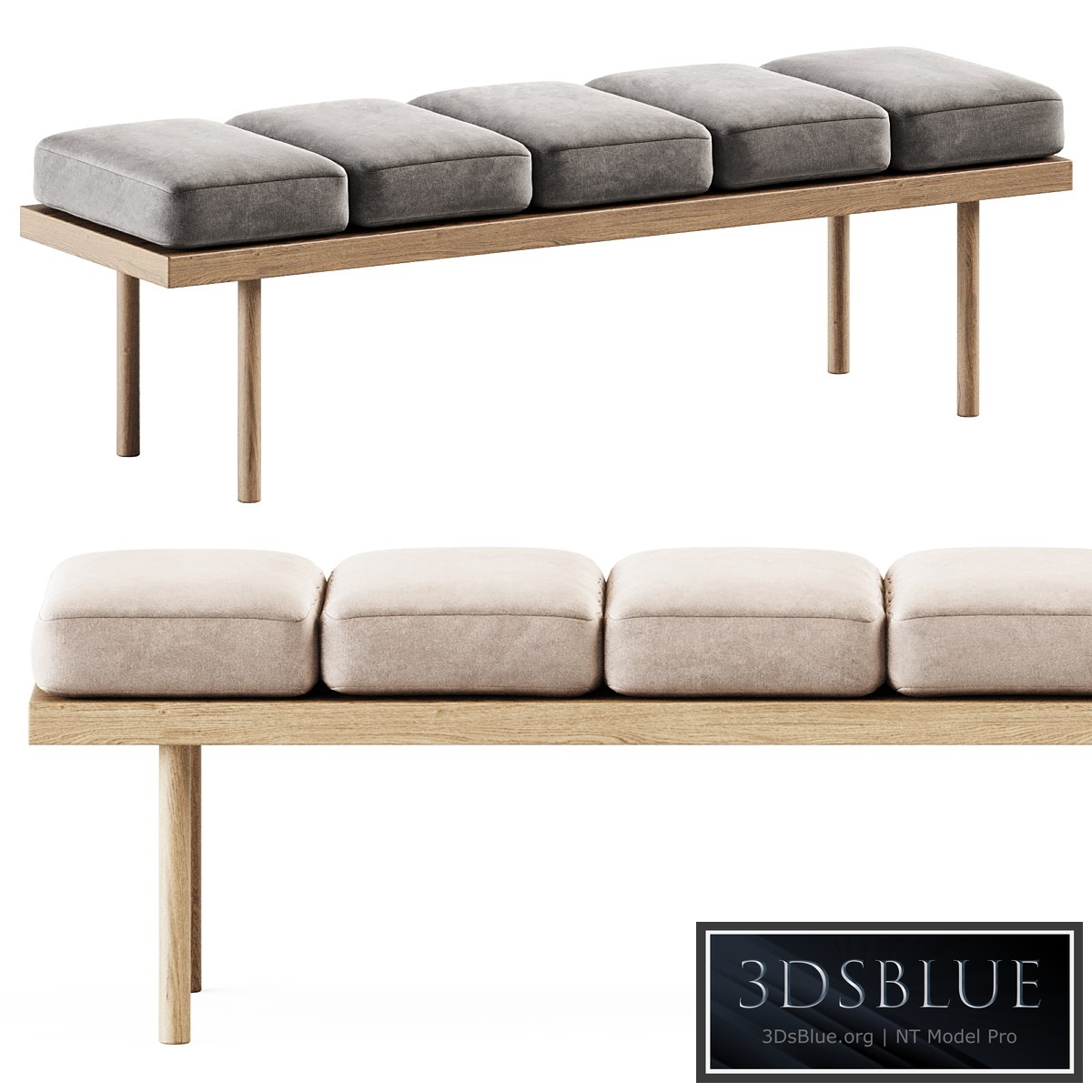 Valentino Bench by Missana / Soft bench