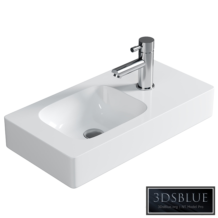 Geberit iCon hand washbasin white, with KeraTect