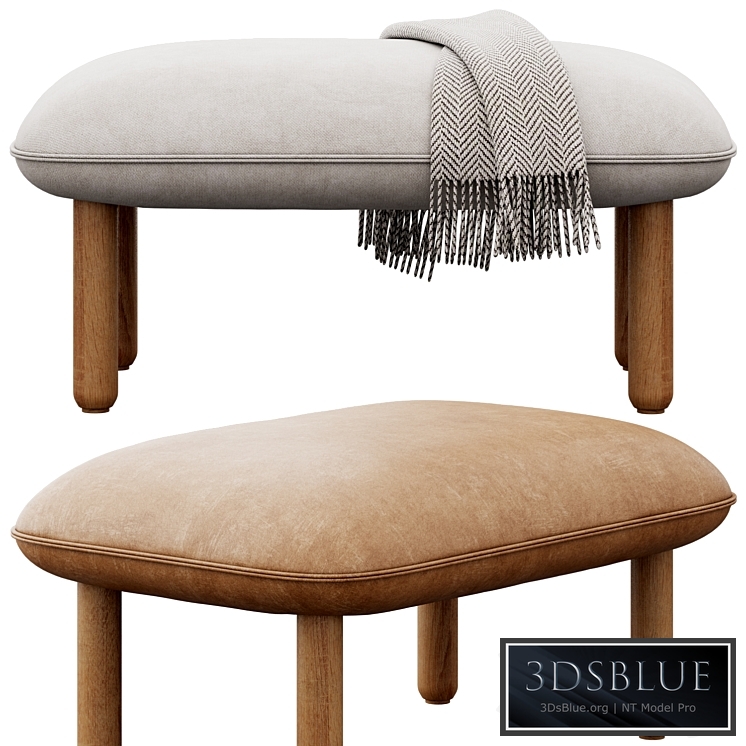 Brick QT Ottoman by Poppin