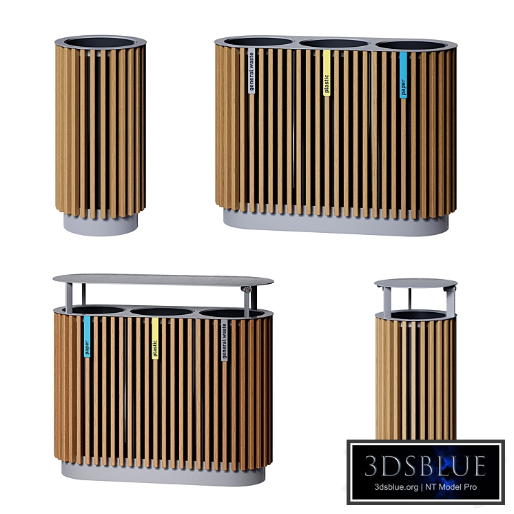 Waste bins QUINBIN from mmcité