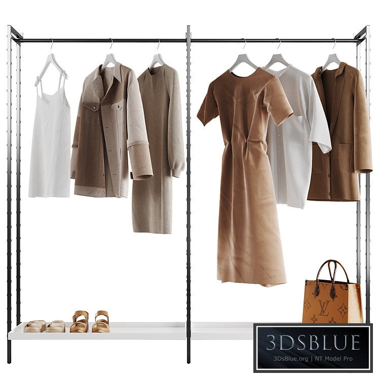 Crate & Barrel Flex Modular Double Clothing Rack