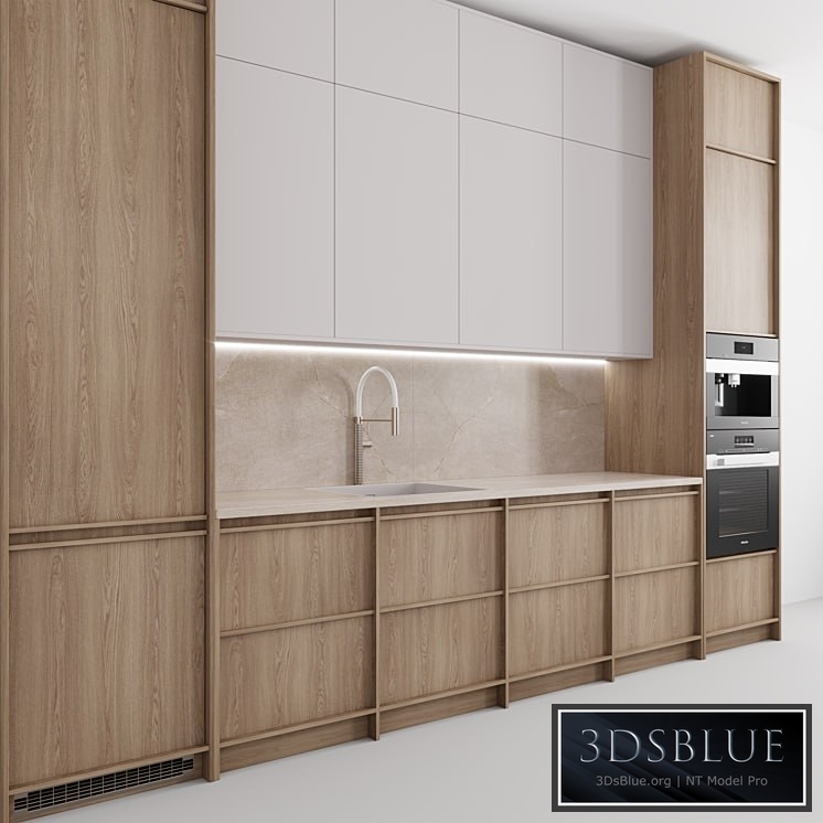 Kitchen №121 "Wood and Sand"