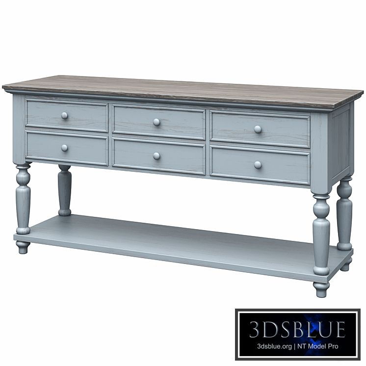 Farmhouse Blues Console