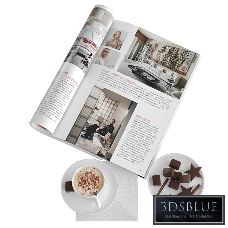 Decorative set with coffee and sweets