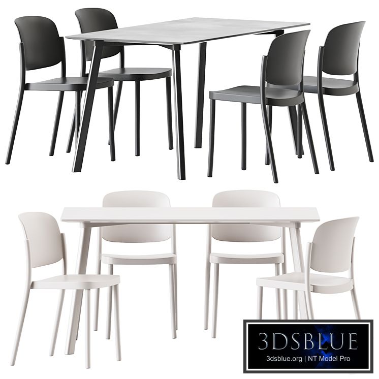 HAY Copenhague CPH Deux 210 Table and Chair Piazza 1 by Colos