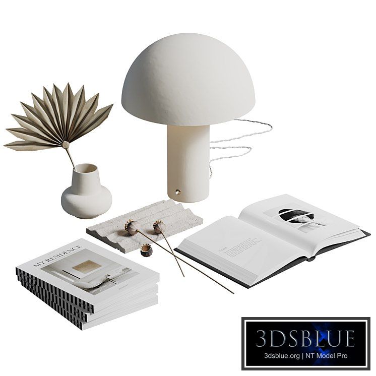 white decorative set