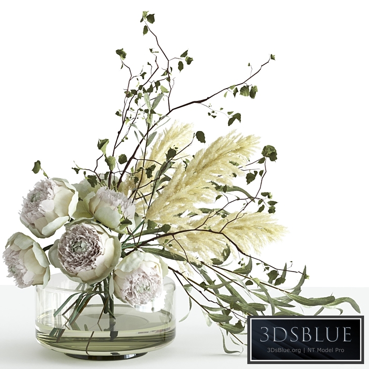 Bouquet in a glass vase