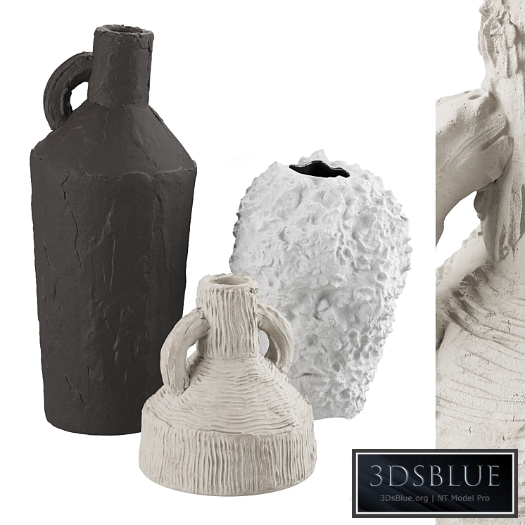 Artisan clay vases