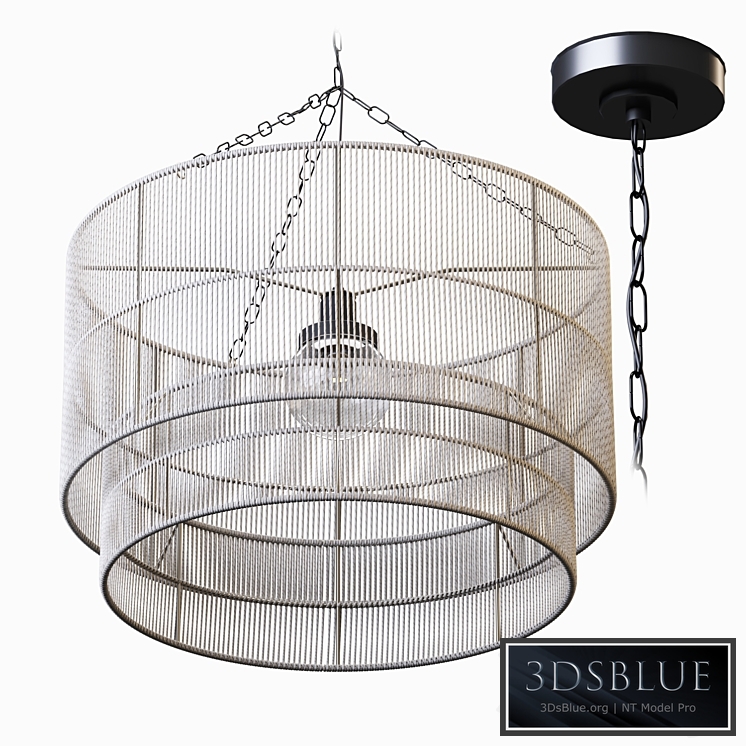 Palecek Tanner Outdoor Pendant Drum