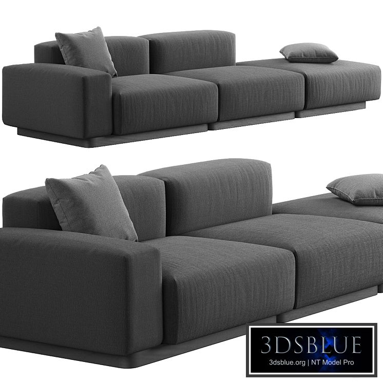 004 Soft Modular Sofa with platform by Vitra