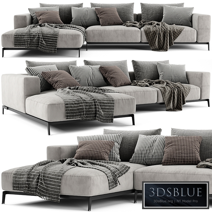 Flexform Ettore Chaise Longue Sofa 2