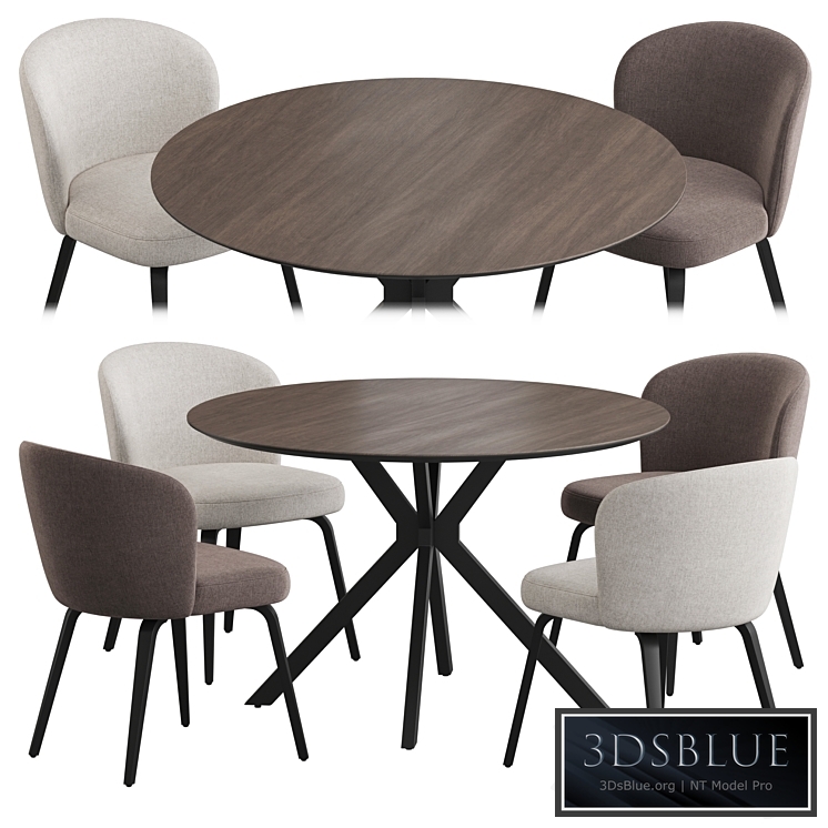 Ralf table Halard chair Dining set