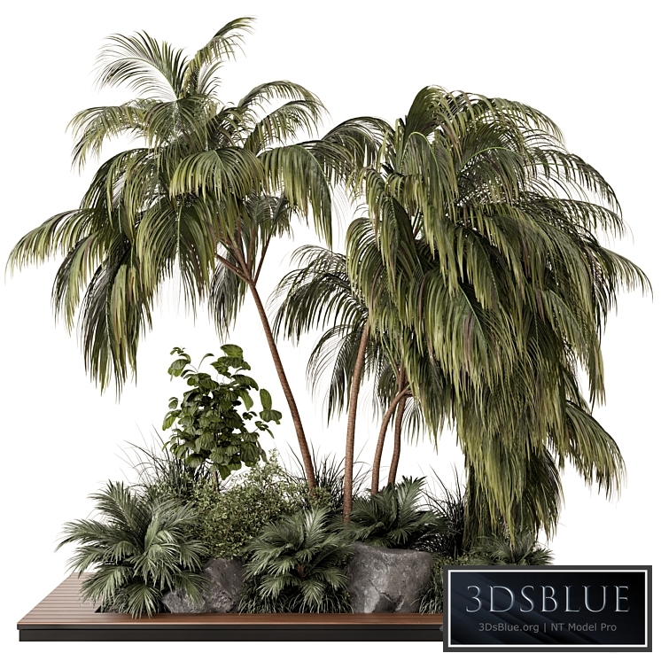 Outdoor Garden set bush and Tree - Garden Set 649