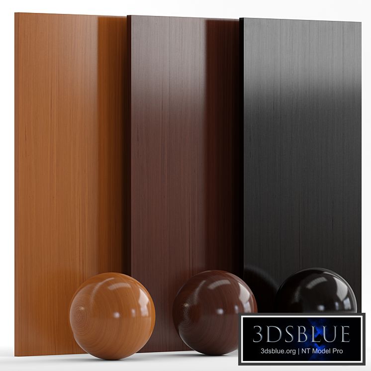 Afzelia wood with 3 materials