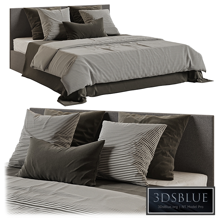 Bed Askona Evita with bedding