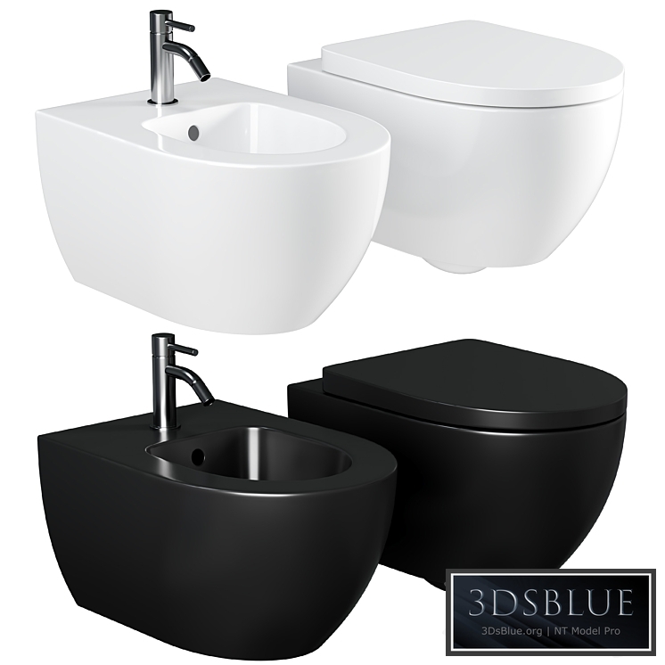 Toilet set AM.PM Awe C111738SC with Geberit Duofix Plattenbau Delta UP100 458.125.21.1 installation with Microlift seat and flush plate Chrome