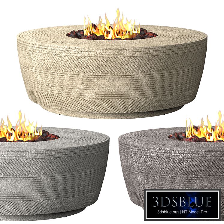 VETRO ROUND FIRE TABLE