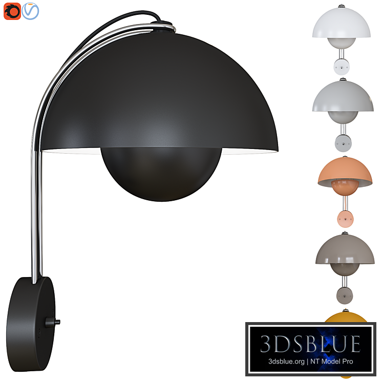 Wall lamp Flowerpot VP8 by &Tradition