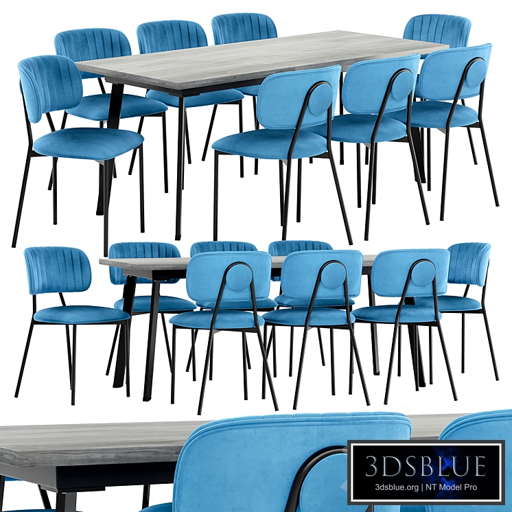 Fendi dining chair and Shannon table