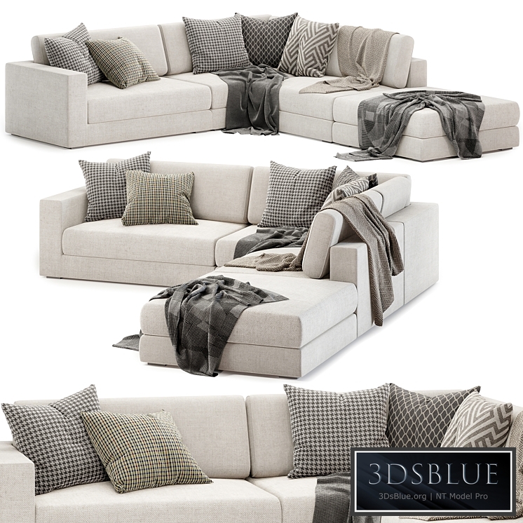 Aspect fabric modular sofa