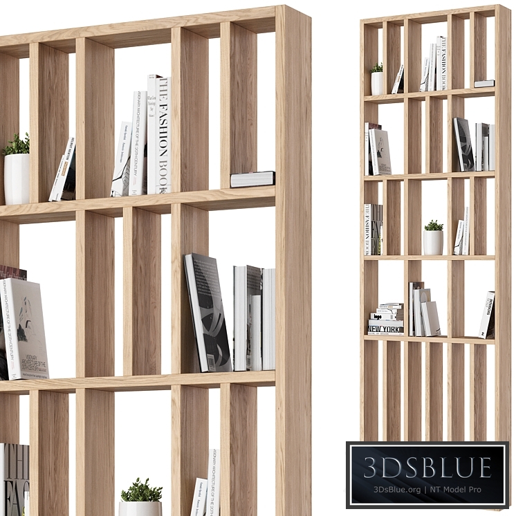 Wooden rack-partition