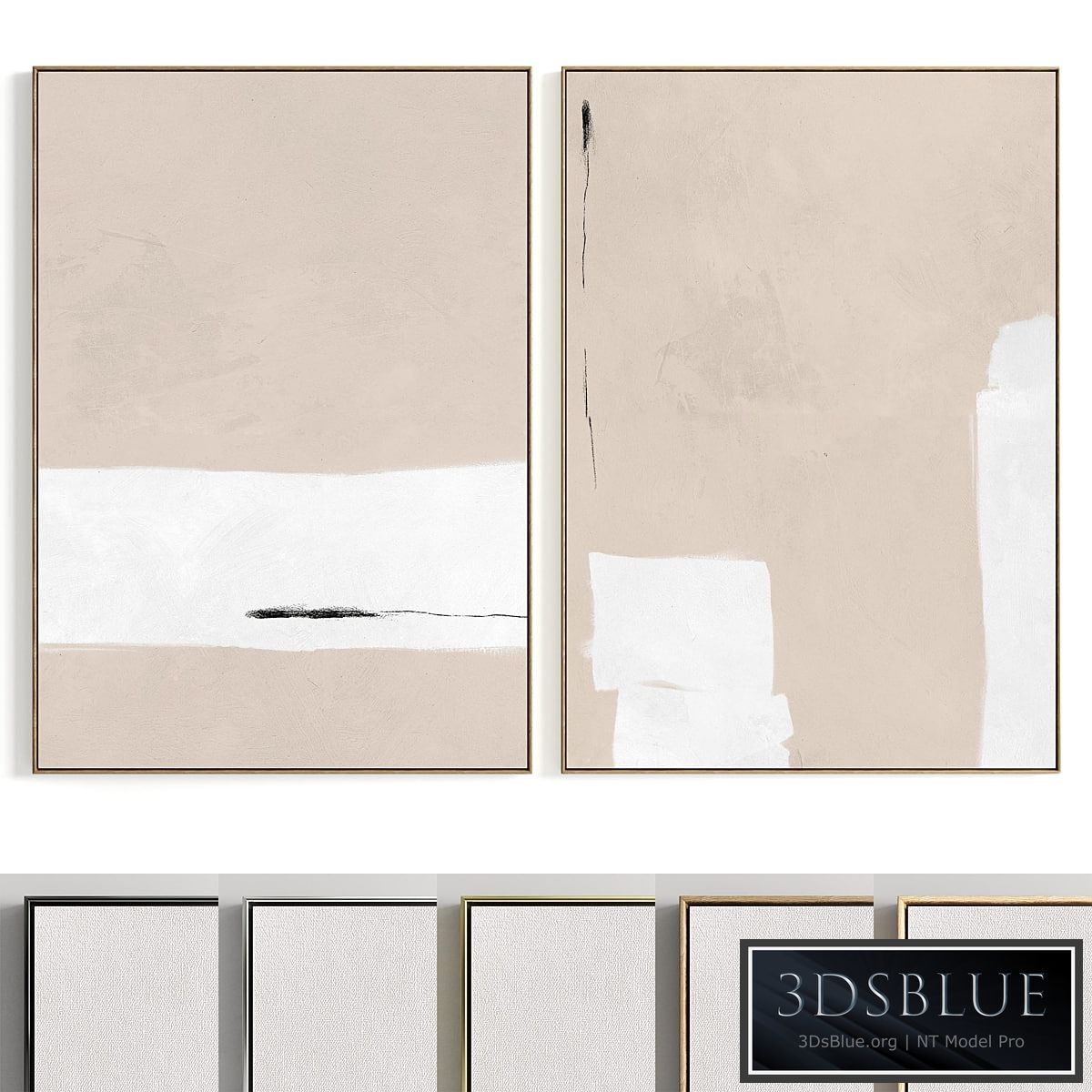 Plaster Two Photo Frame R-188